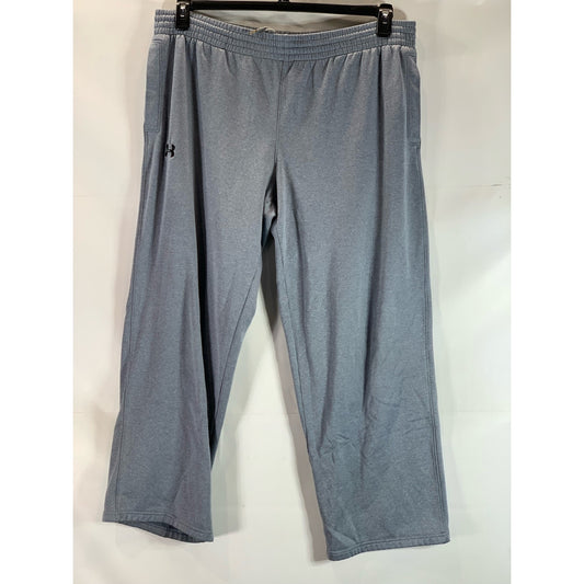 UNDER ARMOUR Men's Gray Relaxed-Fit Pull-On Sweatpants SZ L