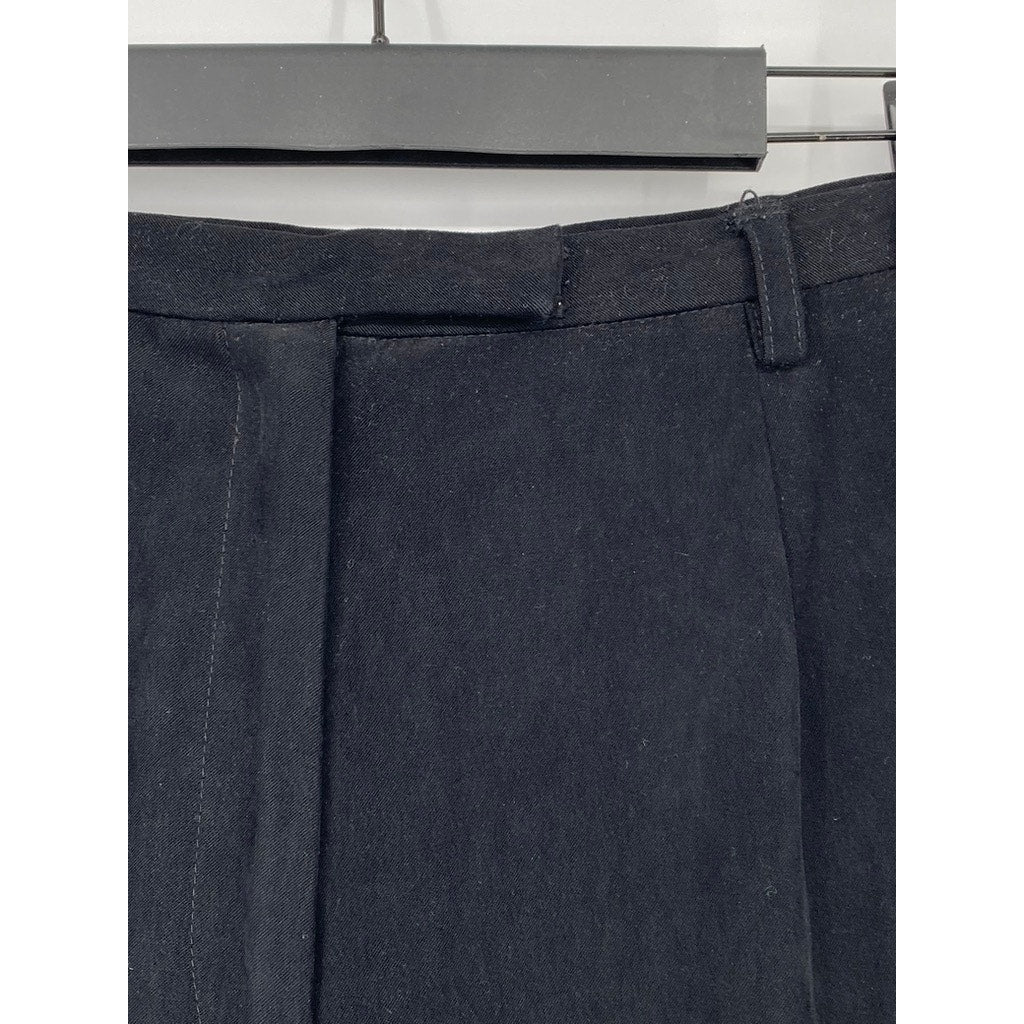 FREEPORT STUDIO Women’s Tall Black Straight-Leg Extended Button Pants SZ 2T