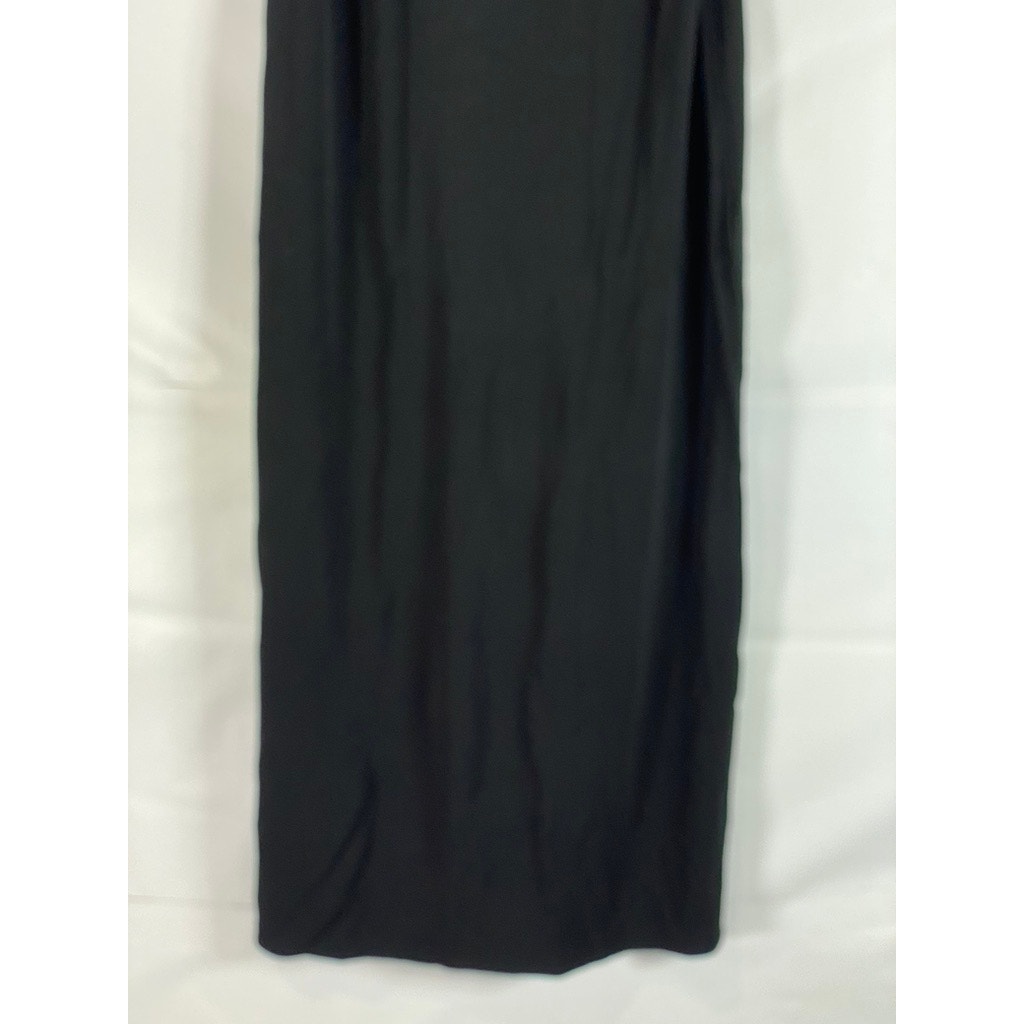 WILFRED FREE Women's Black Solid V-Neck Casual Sleeveless Cami Midi Dress SZ M