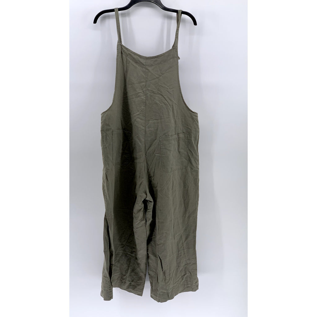 UNBRANDED Women's Olive Green Lightweight Jumpsuit SZ L/XL