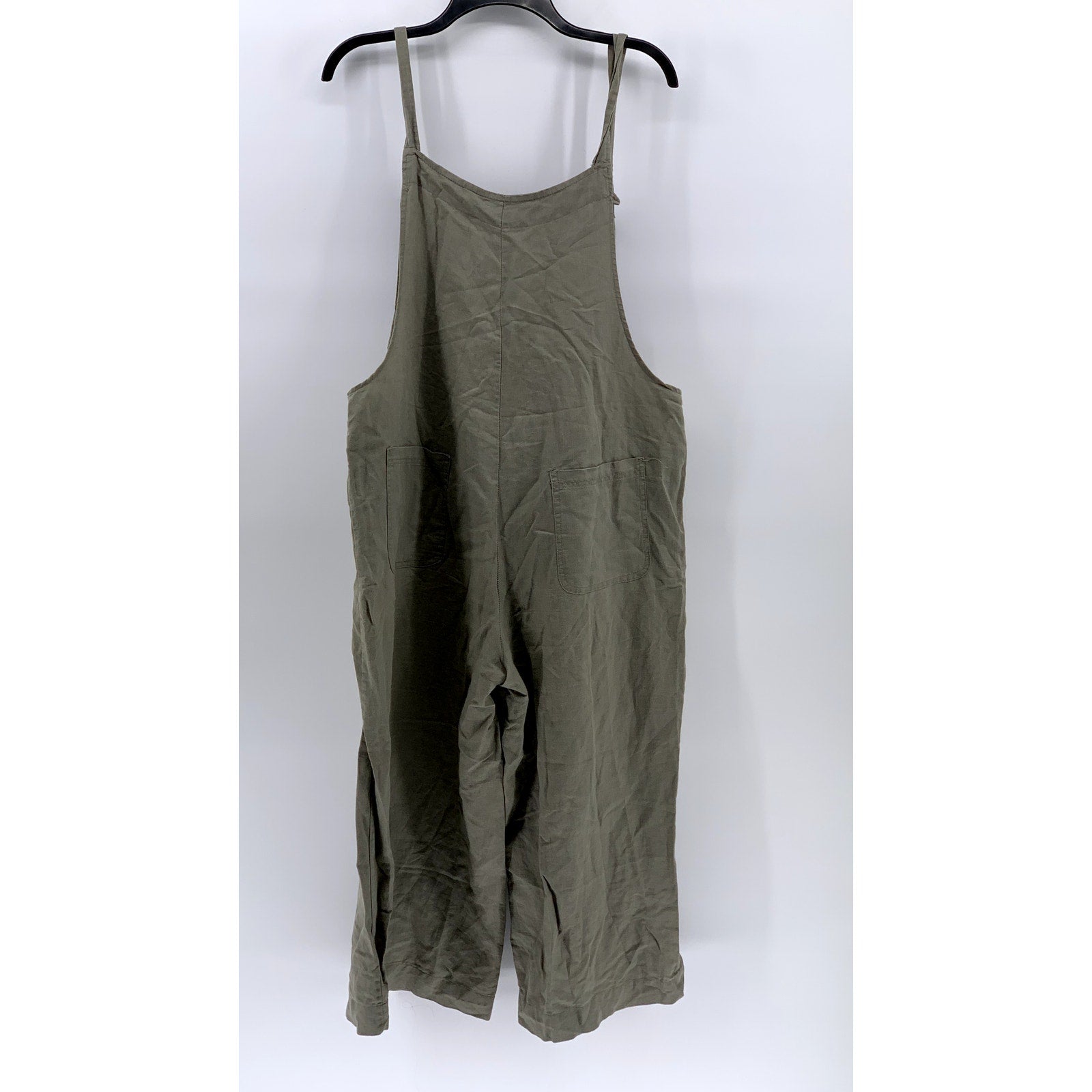 UNBRANDED Women's Olive Green Lightweight Jumpsuit SZ L/XL