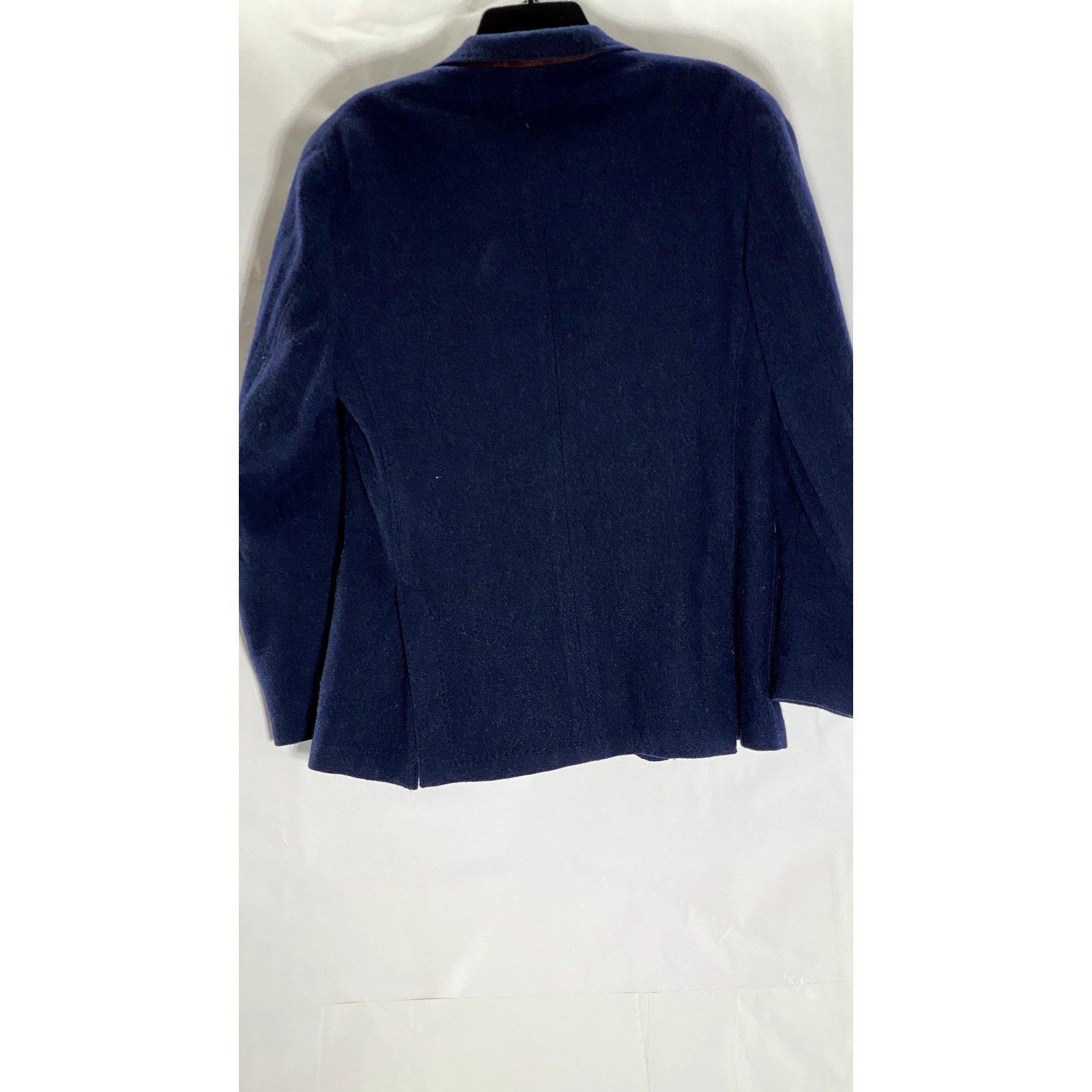 MASSIMO DUTTI Men's Navy Cashmere Two-Button Long Sleeve Collar Blazer SZ 38