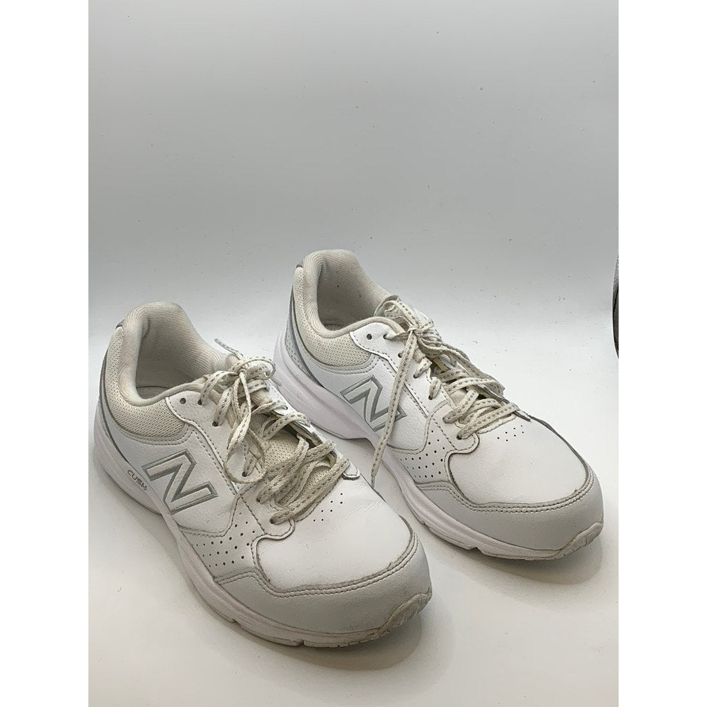 NEW BALANCE Women's White 411V1 Walking Strike Sneakers SZ 7.5
