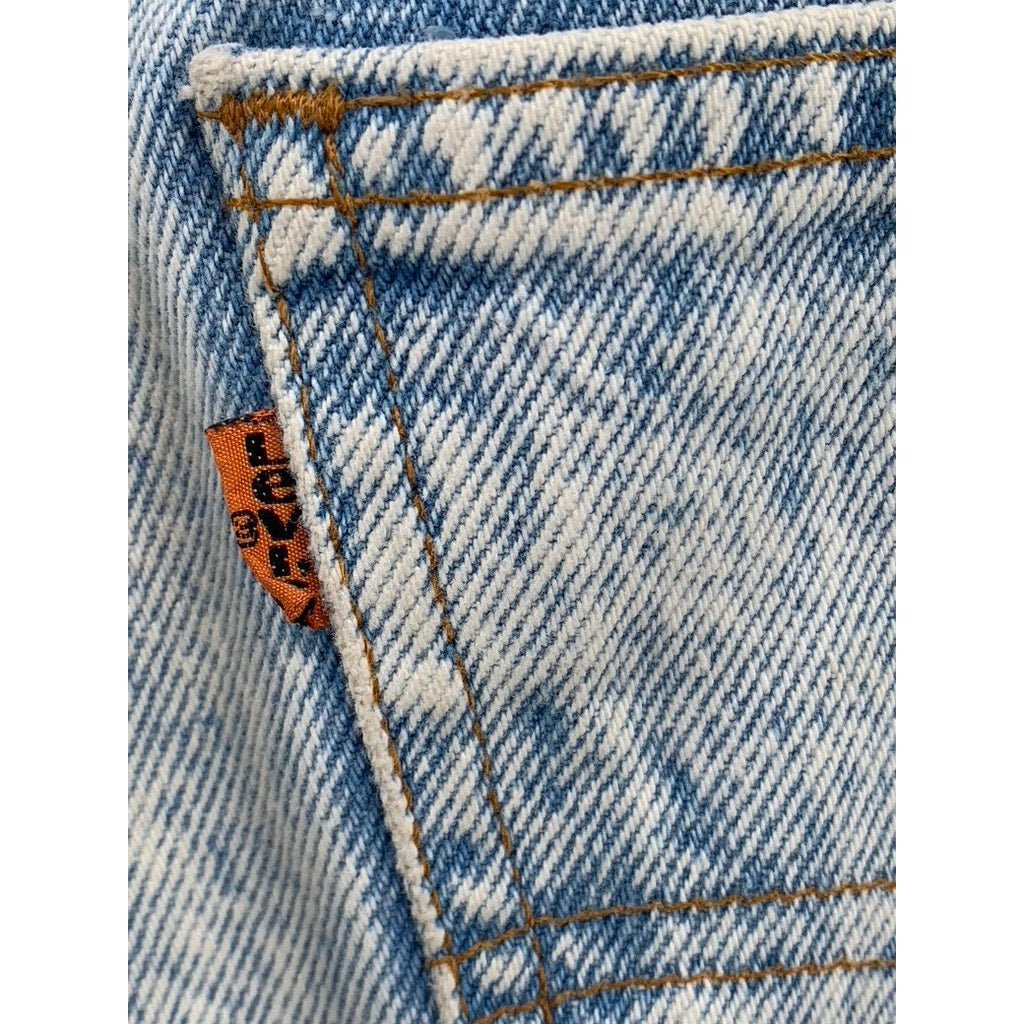 LEVI'S Men's Light Wash VIntage 575 Orange Tab Slim-Leg Jeans SZ 33X30