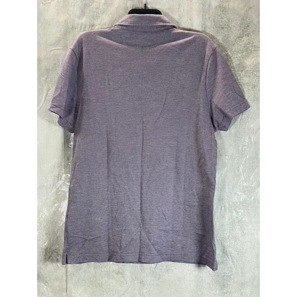 BANANA REPUBLIC Men's Purple Luxury Touch Standard Fit Short Sleeve Polo SZ L