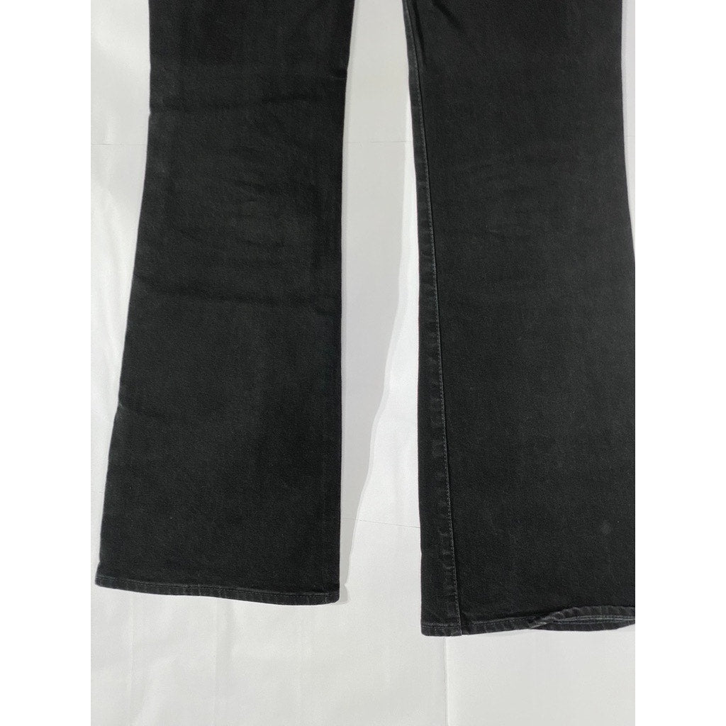 MADEWELL Women’s Black Solid Denim The Perfect Vintage Flare Jean SZ 23