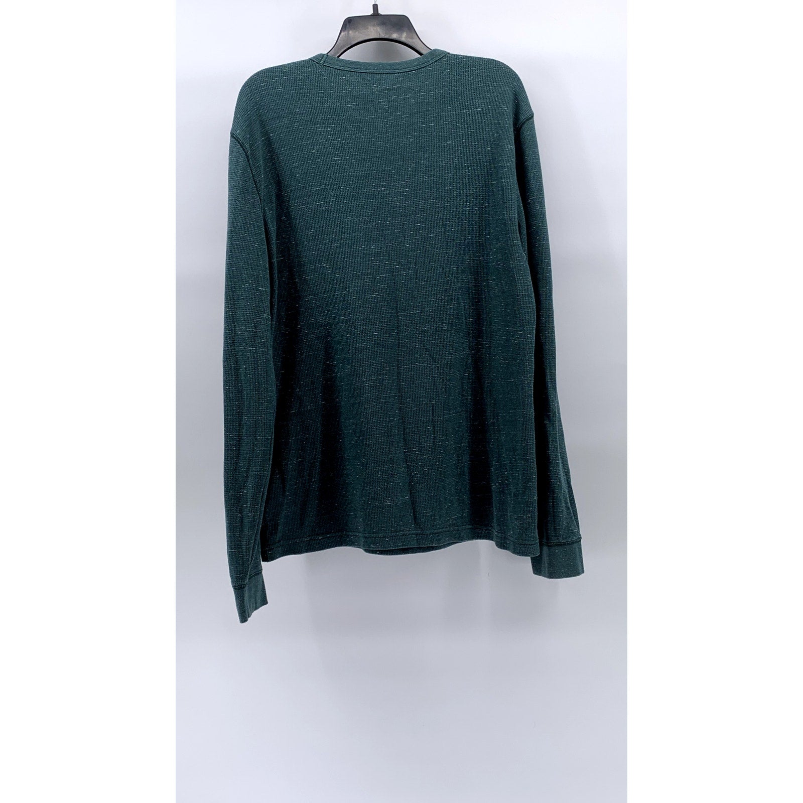 UNBRANDED Men's Green Crewneck Long Sleeve Casual Thermal Shirt SZ L