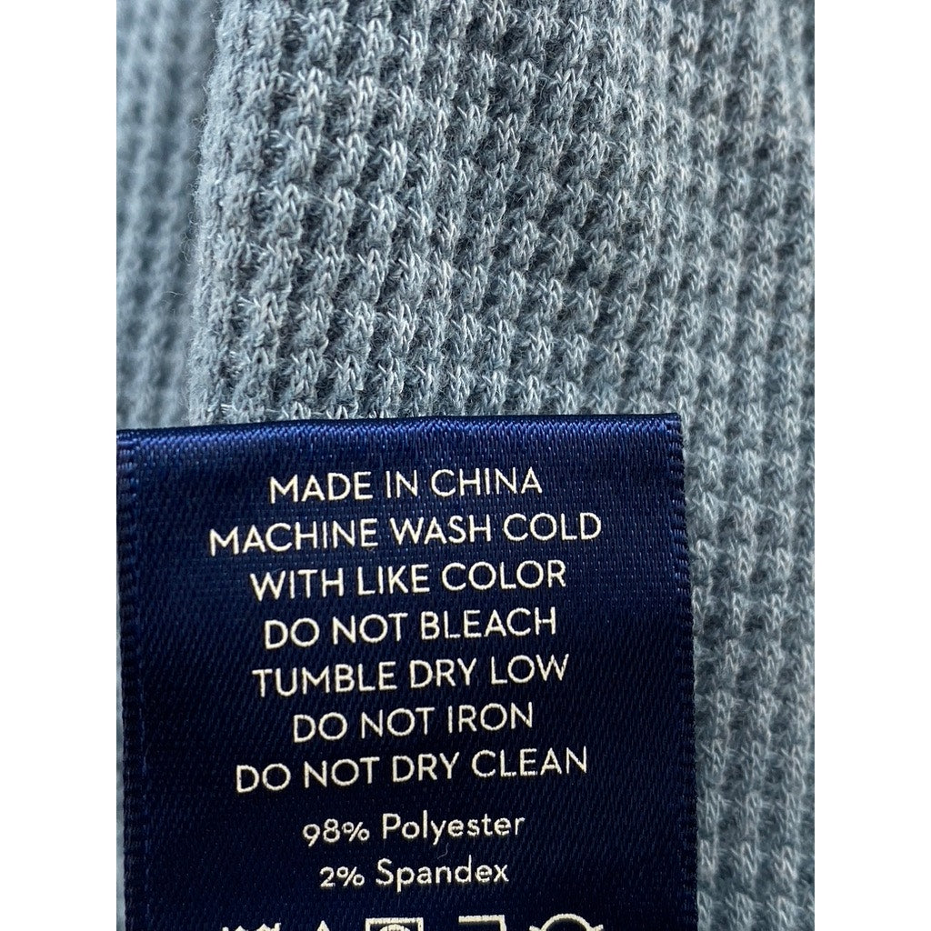 MYLES Men's Blue Long Sleeve Thermal Henley Shirt SZ XL