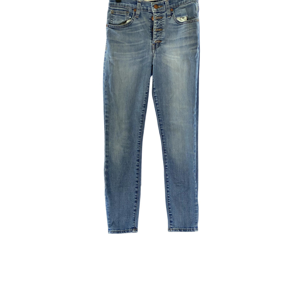 MADEWELL Women's Blue Denim High Riser 9" Skinny Skinny Five-Pocket Jean SZ 26