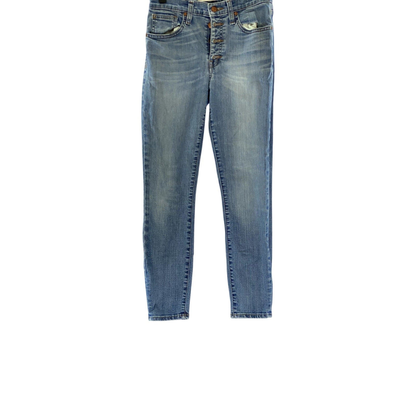 MADEWELL Women's Blue Denim High Riser 9" Skinny Skinny Five-Pocket Jean SZ 26