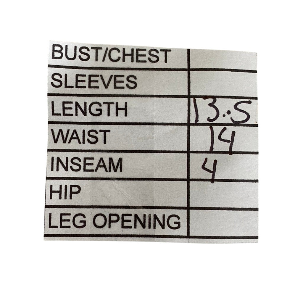 COS Women's Navy Blue Solid Cotton Cuffed Casual Mom Pull-On Shorts SZ 4