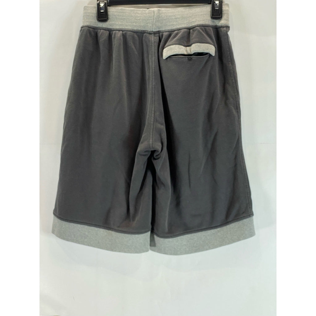 AIR JORDAN Men's Dark Gray/Light Gray Pull-On Sweat Shorts SZ M