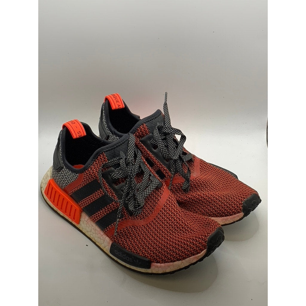 ADIDAS Men's Lush Red NMD R1 Mesh Sneakers SZ 9