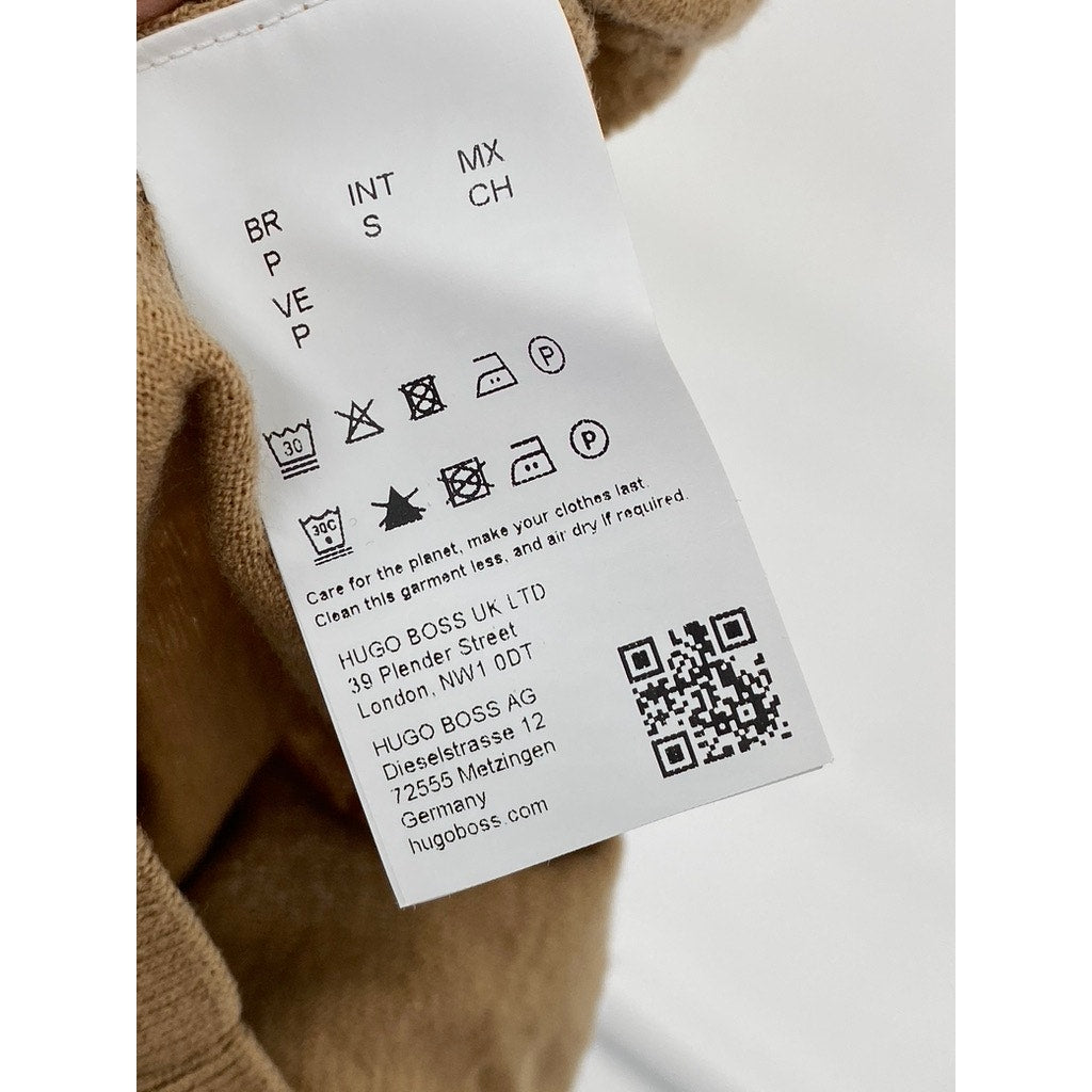 BOSS By Hugo Boss Men's Brown Knit Finest Italian Yarn Turtleneck Sweater SZ S