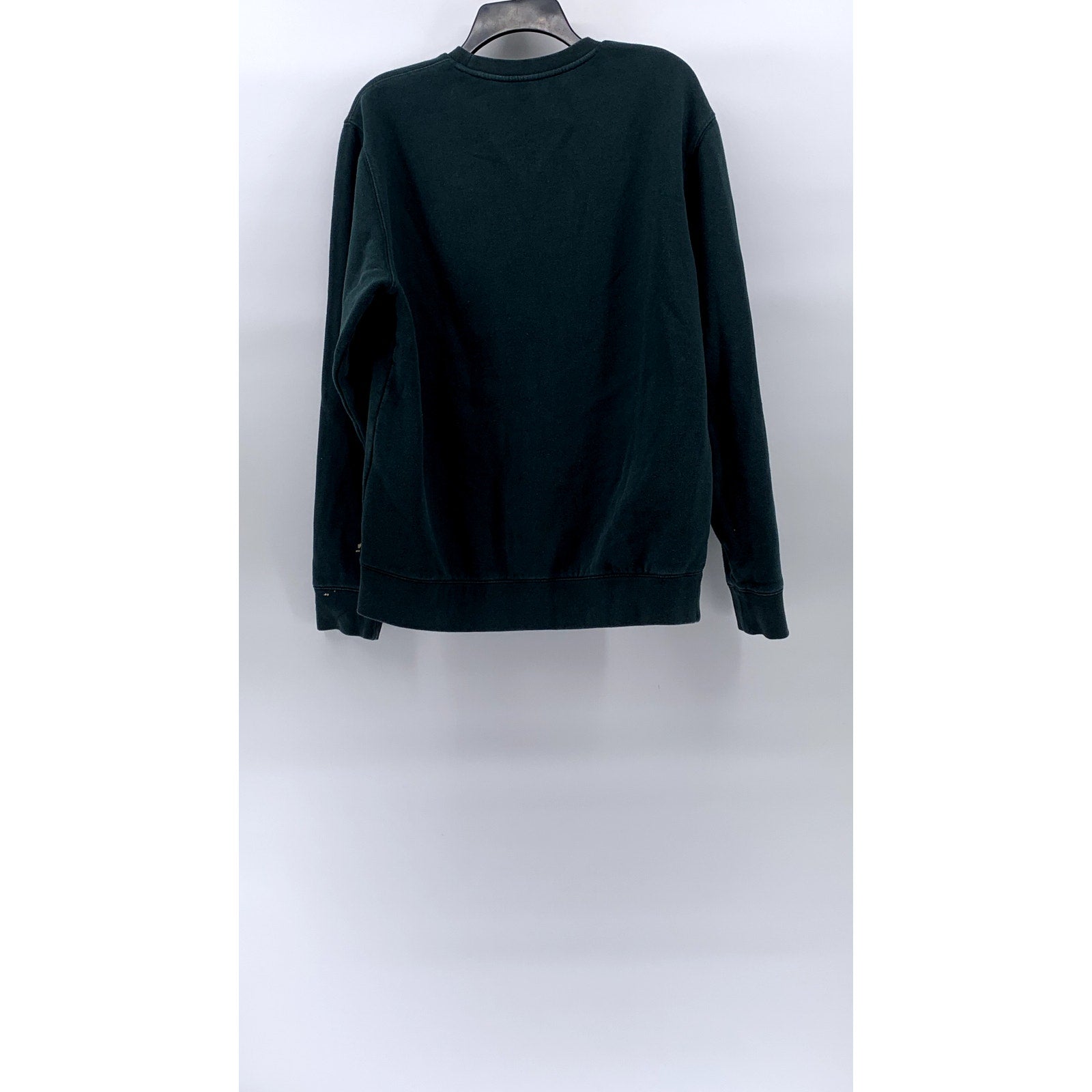 AS COLOUR UNITED Men's Dark Green Logo Crewneck Long Sleeve Sweatshirt SZ L