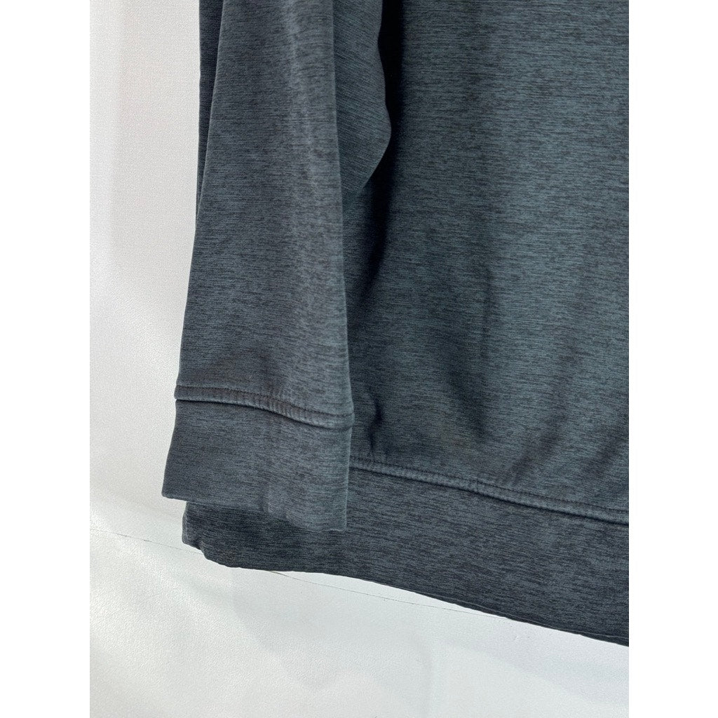 UNDER ARMOUR Men's Gray Coldgear Graphic Loose-Fit Pullover Hoodie SZ L