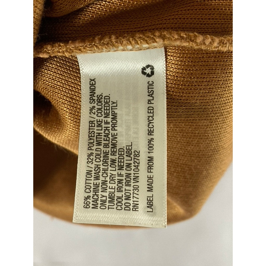 A NEW DAY Women’s Brown Ribbed Mock-Neck Sleeveless Top SZ XS