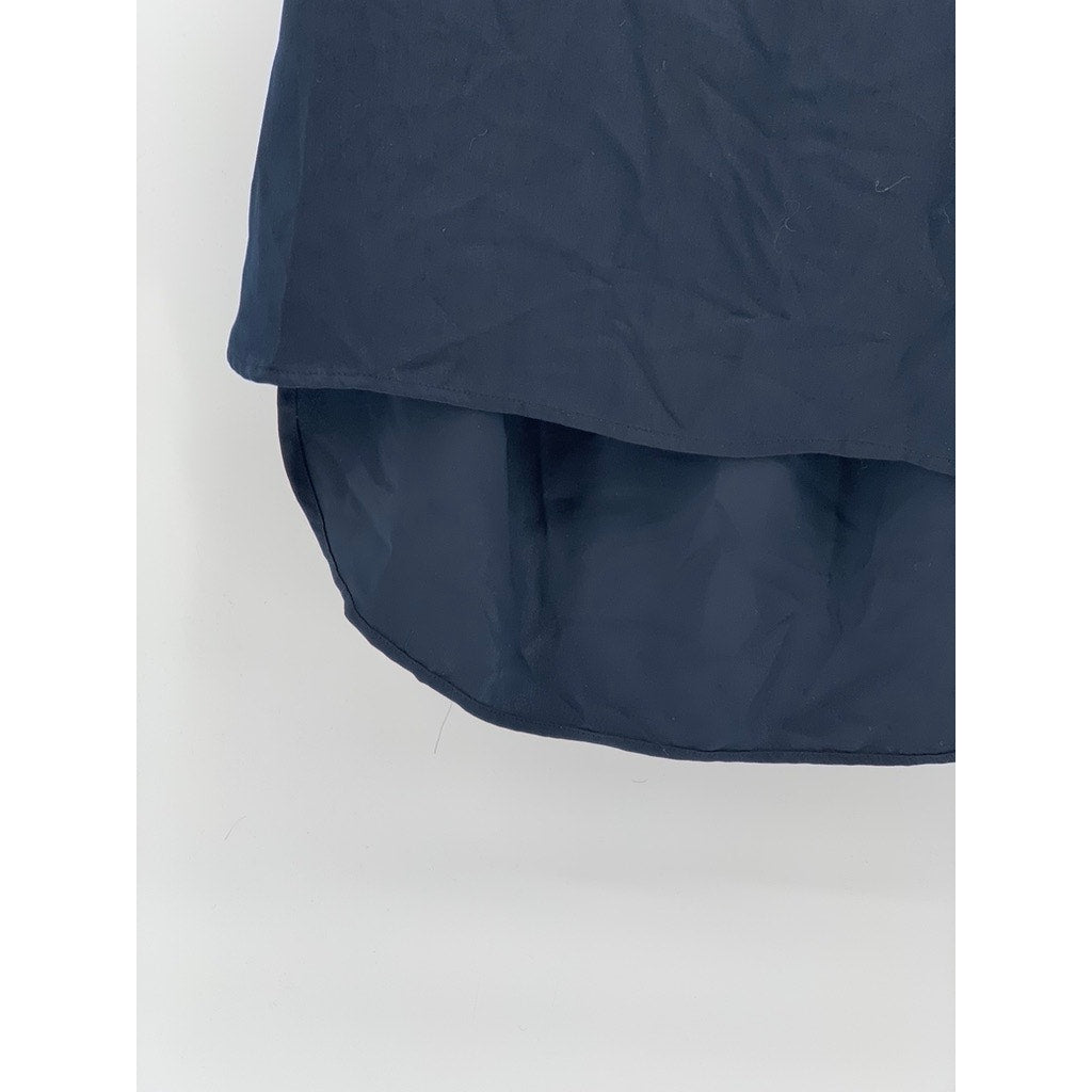 CARGO CREW Women's Navy Solid Half-Button Short Sleeve Uniform Shirt SZ 14(US10)