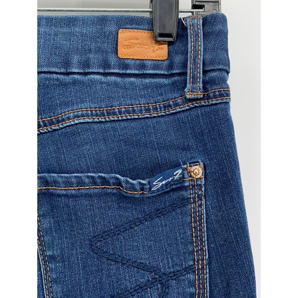SEVEN7 Women's Avalon Blue Denim Super Skinny Jeans SZ 4