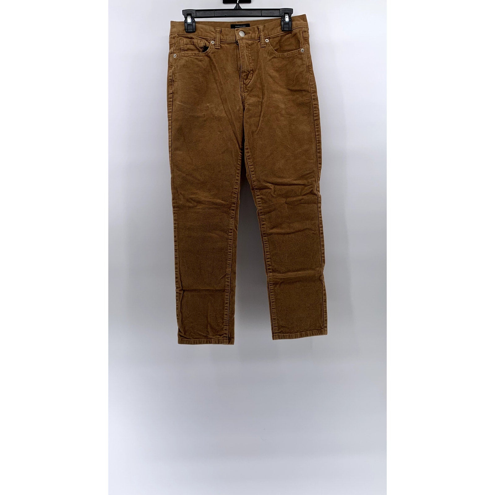 BANANA REPUBLIC Women's Tan Corduroy High-Rise Slim Pant SZ 27/4