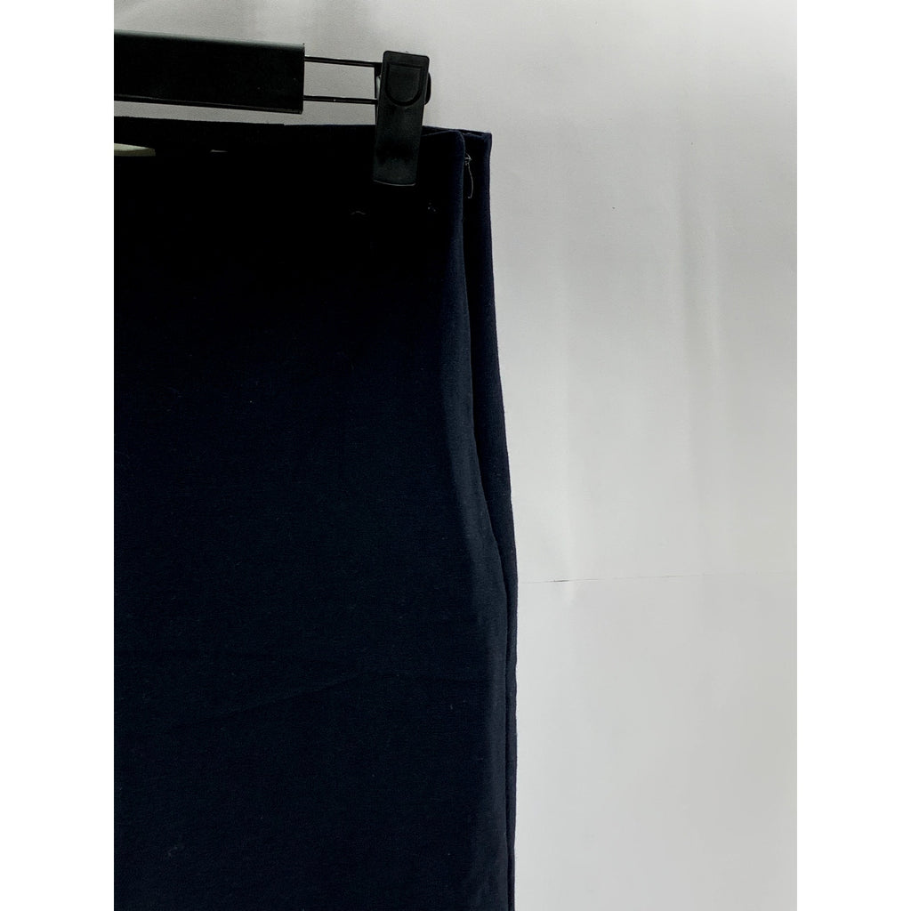 VINCE. Women's Black Solid Side-Zip Cropped Flare Pant SZ M
