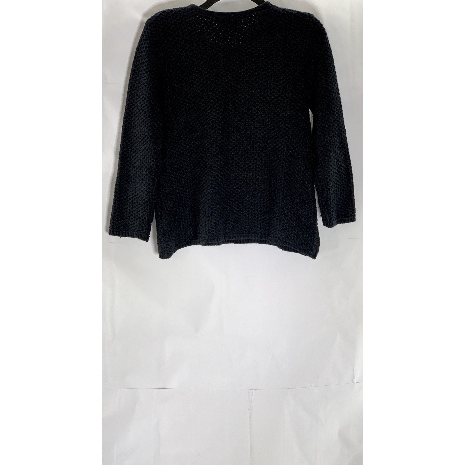 ISABEL MARANT Women's Black Crewneck Open Knit Sweater SZ 38 (US-M)