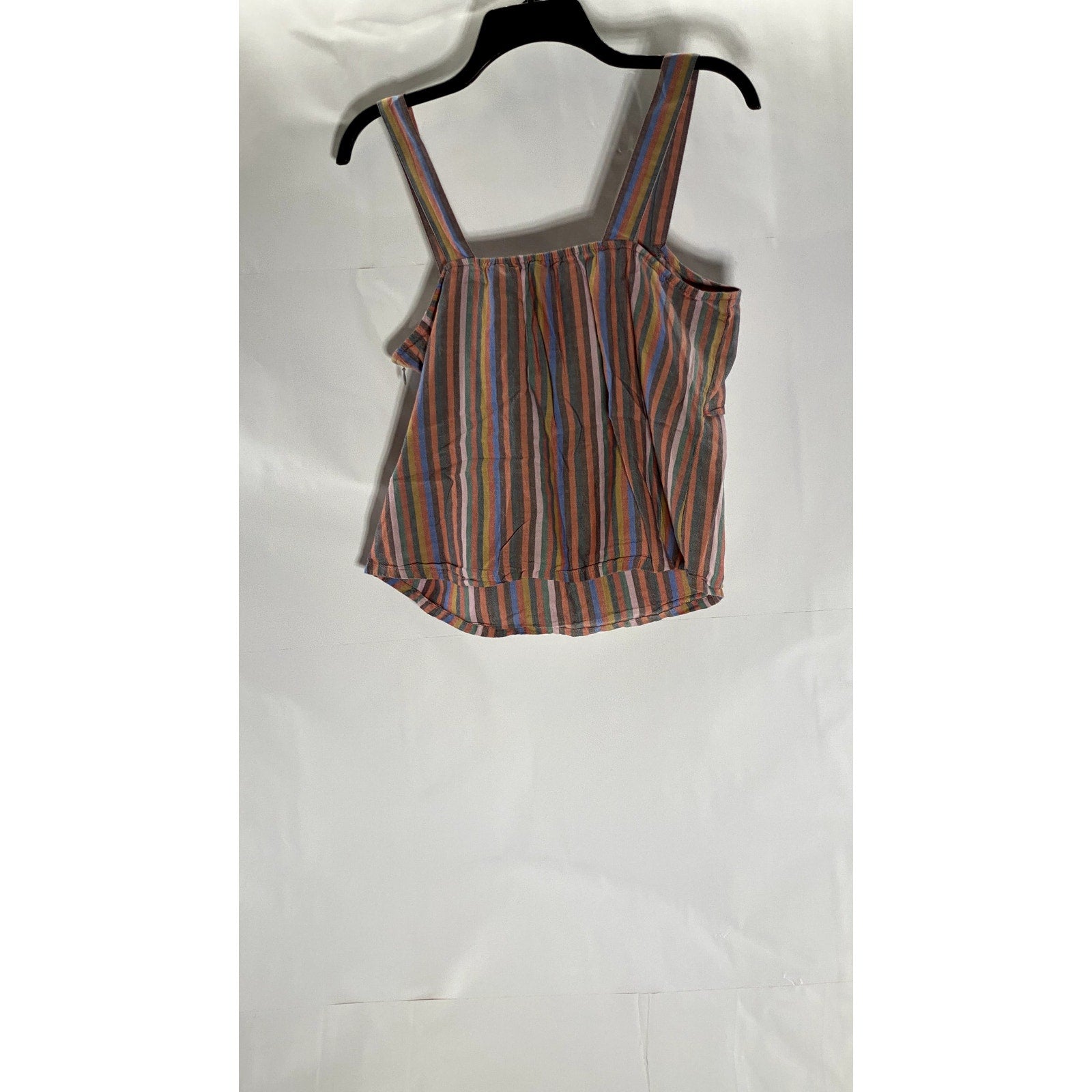 MADEWELL Women's Petite Multicolor Stripe Tie Front Lightweight Cami Top SZ 8P