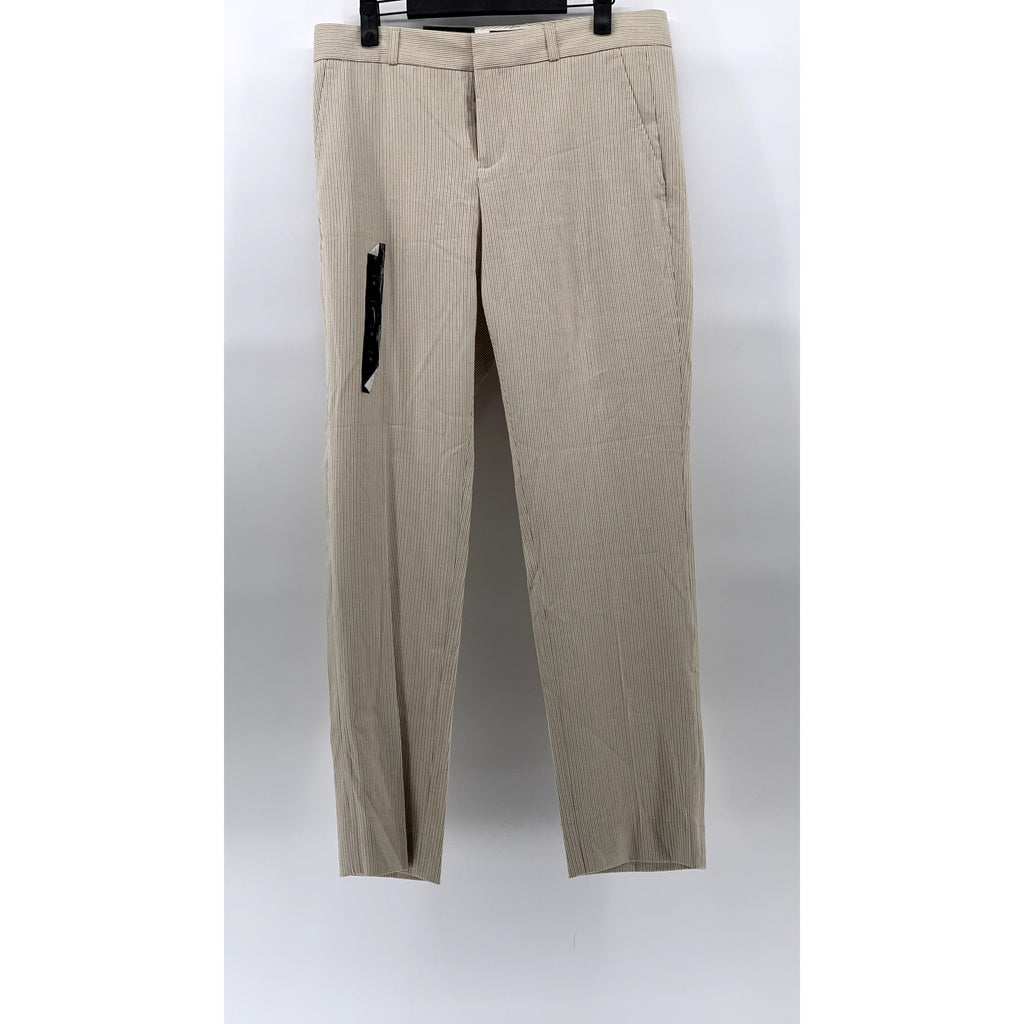 BANAN REPUBLIC Women's Kha-Kee Stripe Ryan Slim-Fit Straight-Leg Pants SZ 6