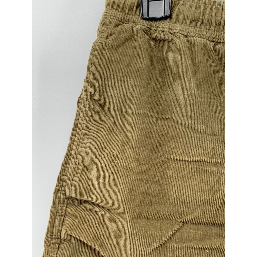 WALLACE & BARNES Men's Tan Corduroy 6" Pull-On Drawstring Shorts SZ S