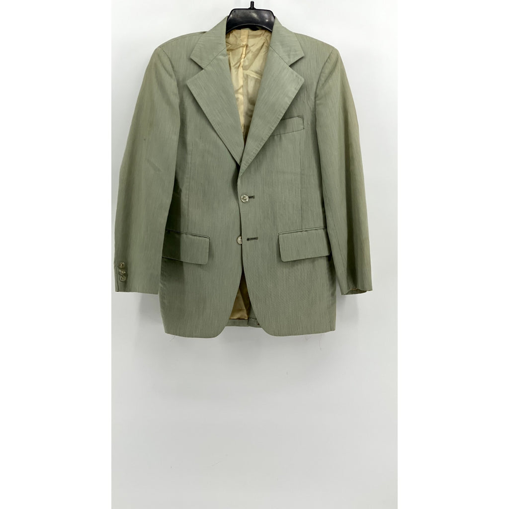 VAUGHN AT SATHER GATE Men's Vintage Green Two-Button Blazer SZ S