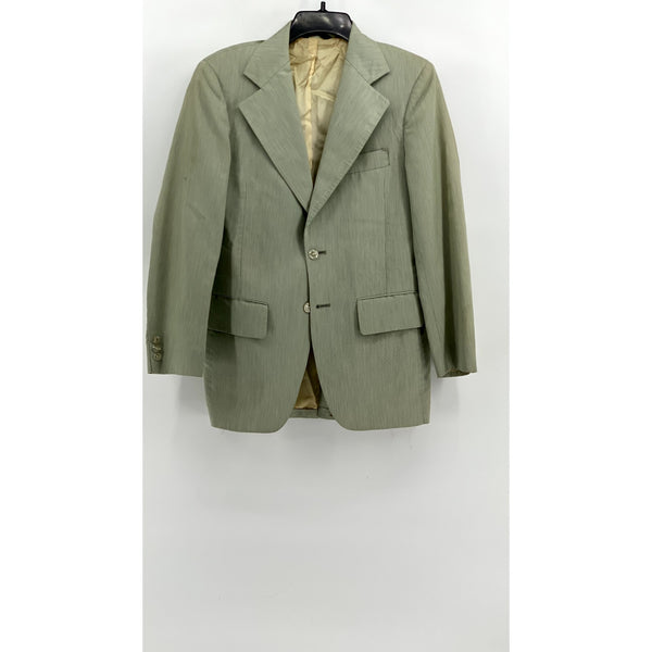 VAUGHN AT SATHER GATE Men's Vintage Green Two-Button Blazer SZ S