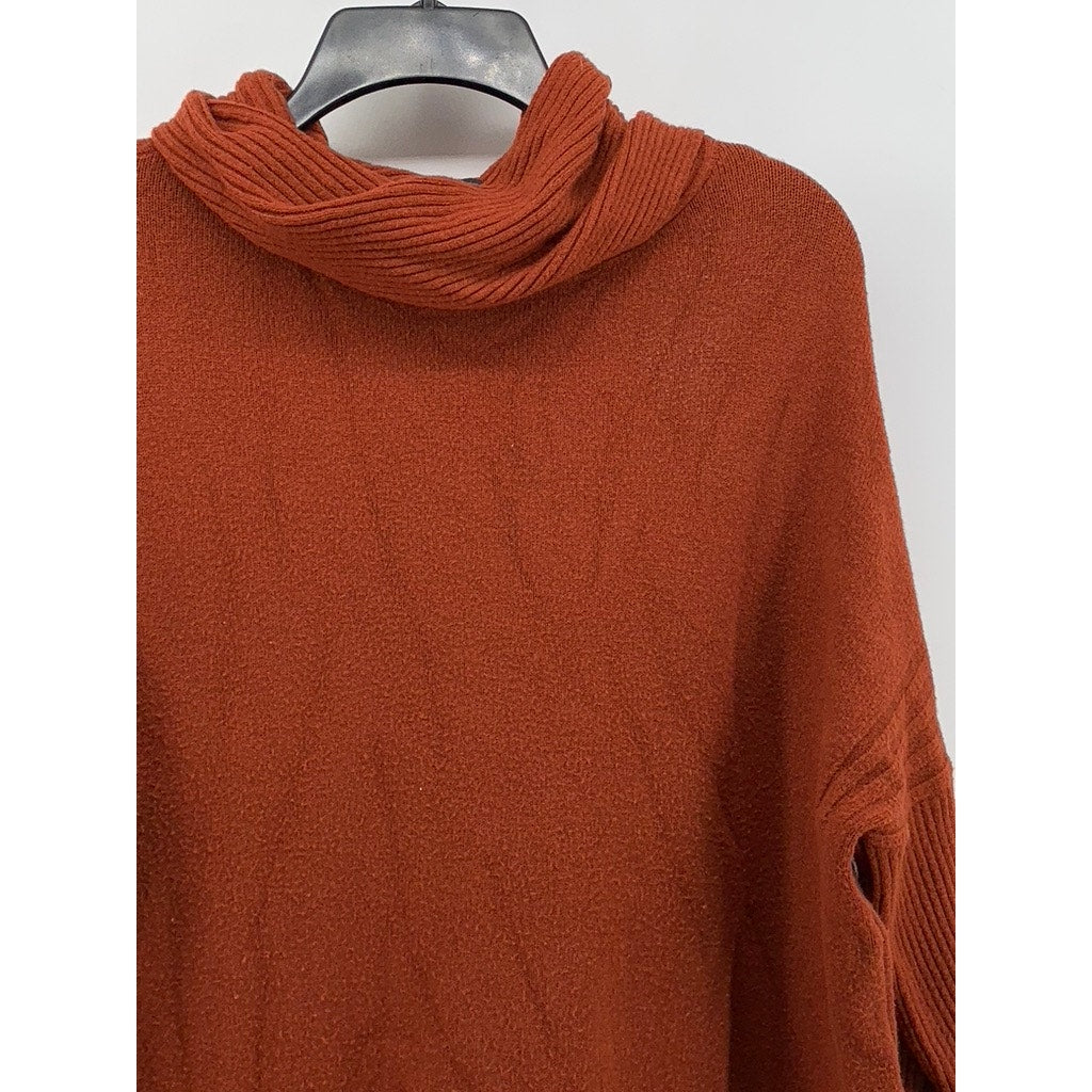 CYRUS Women's Brown Cowl-Neck Sweater SZ M