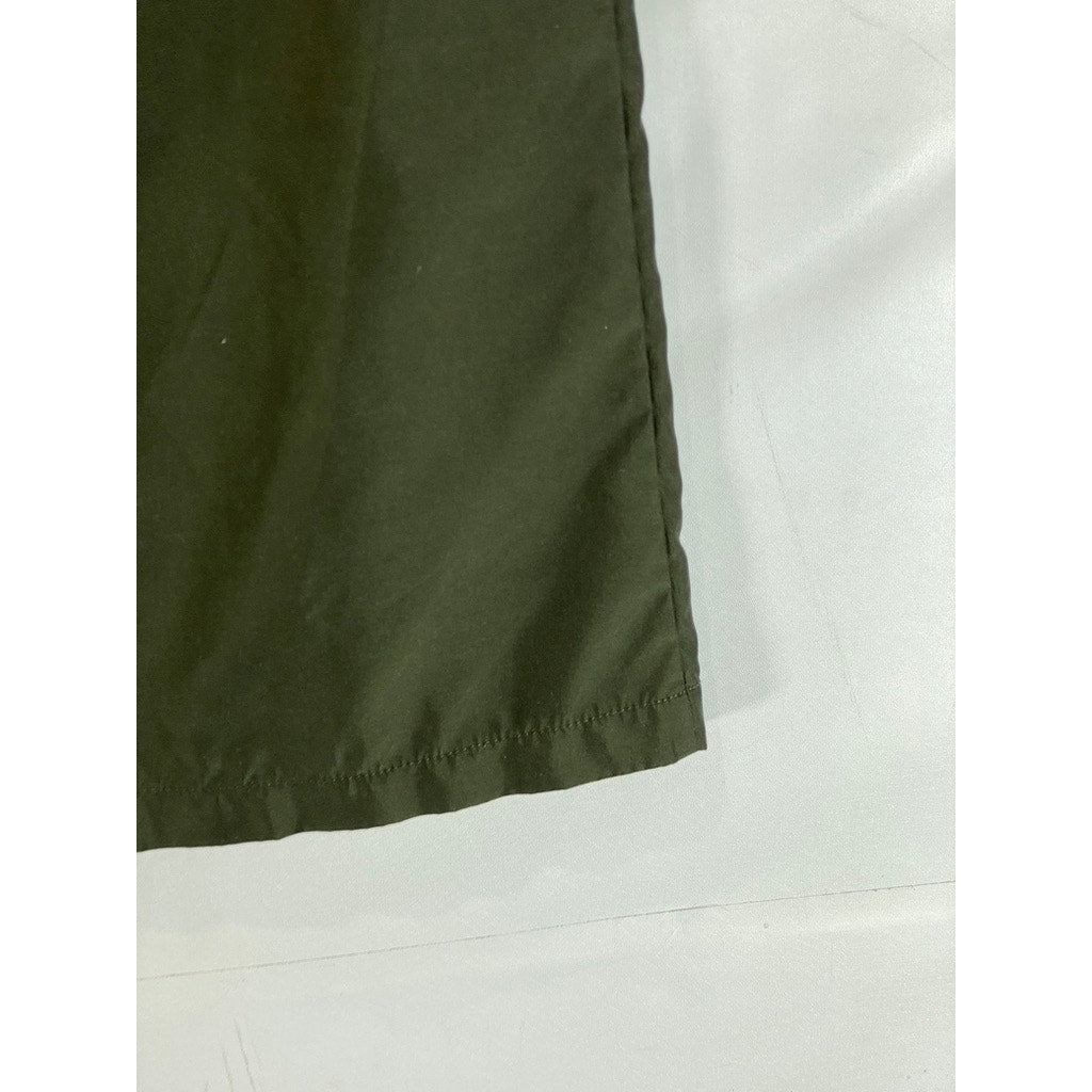 TOMMY HILFIGER Women's Dark Olive Vintage Pull-On Straight Mini Skirt SZ 6