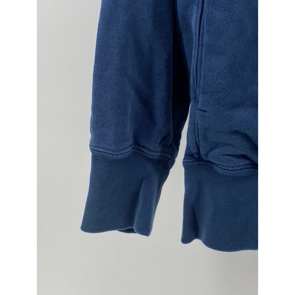 UNBRANDED Women's Dark Blue Solid Casual Pullover Hoodie SZ M