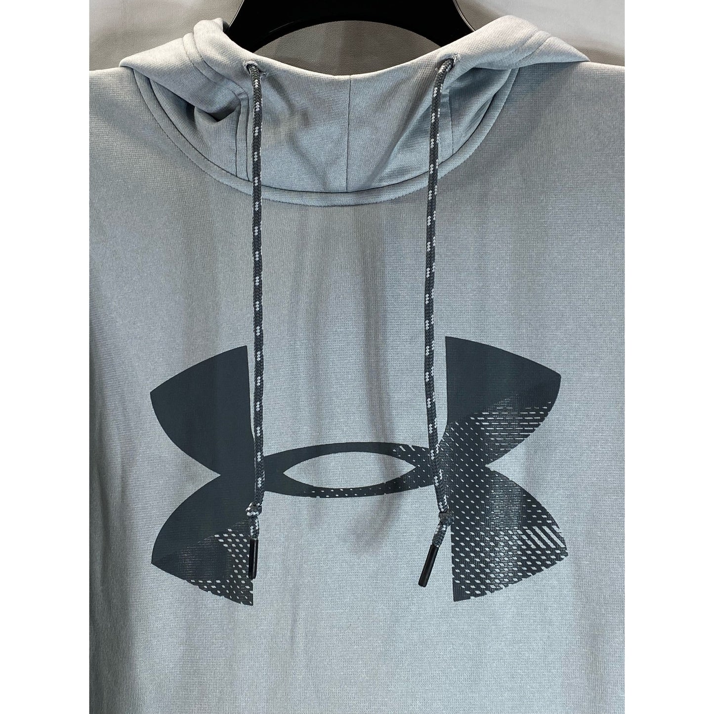 UNDER ARMOUR Men's Gray Coldgear Loose-Fit Logo Graphic Pullover Hoodie SZ M