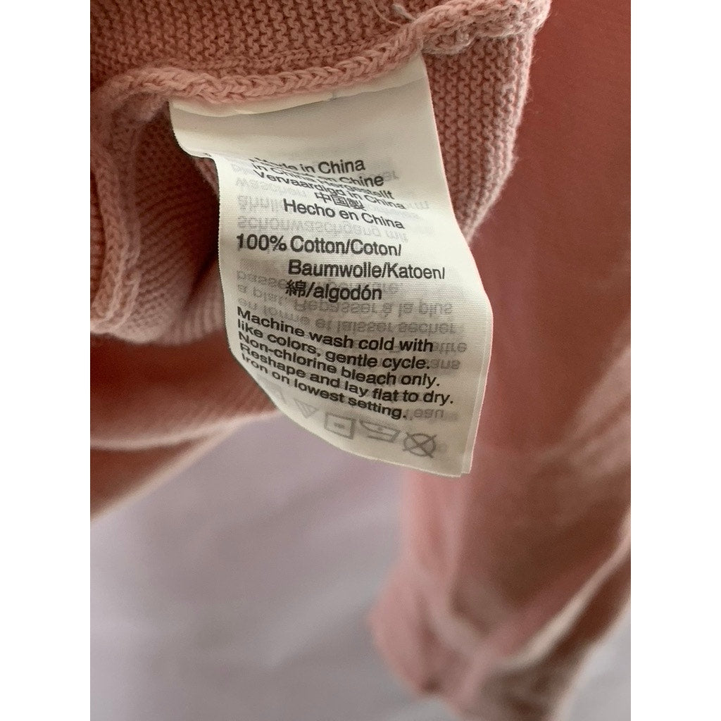 J.CREW Men's Peach Crewneck Cotton Pullover Sweater SZ S