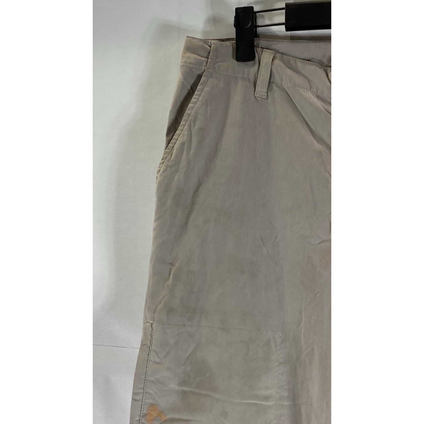 PATAGONIA Women's Tan Mid-Rise Straight-Leg Roll-Tab Cuff Pants SZ 8