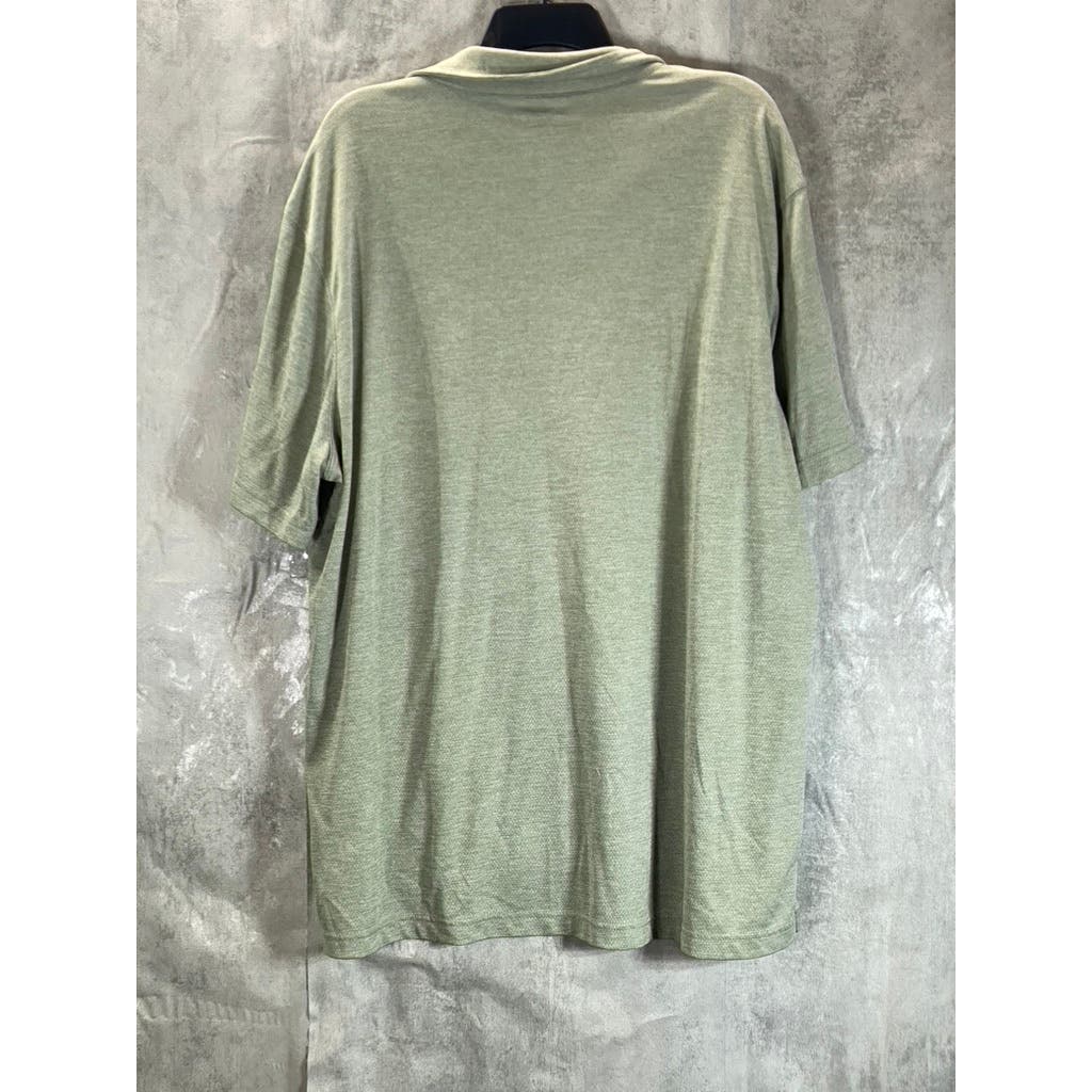 DULUTH TRADING CO Men's Green Armachillo Cooling Relaxed Fit Polo Shirt SZ XL
