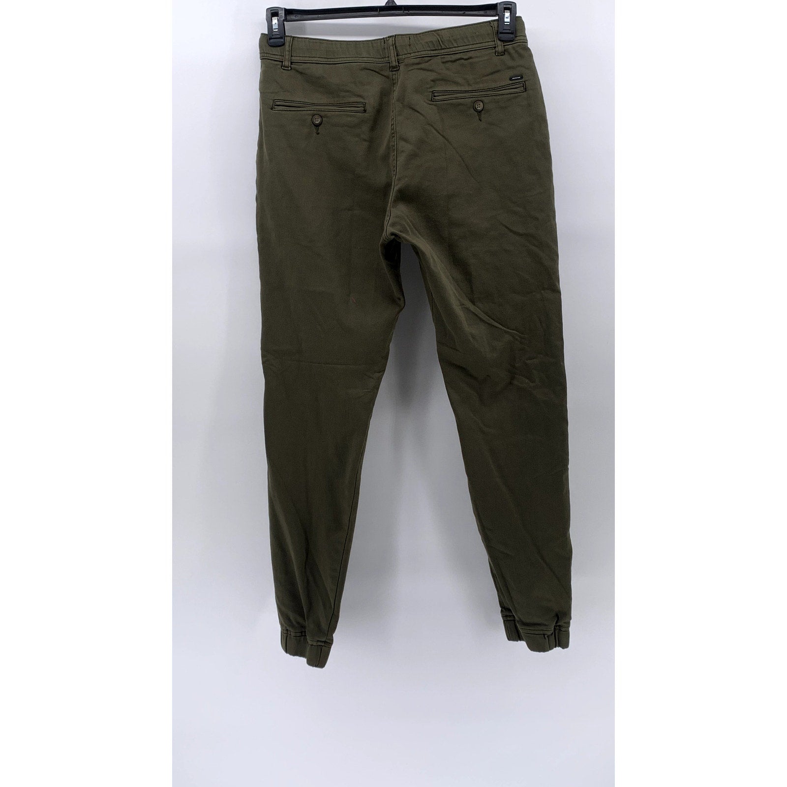 GARMENT MAKERS INDUSTRIE Men's Olive Green Drawstring Casual Jogger Pants SZ 36