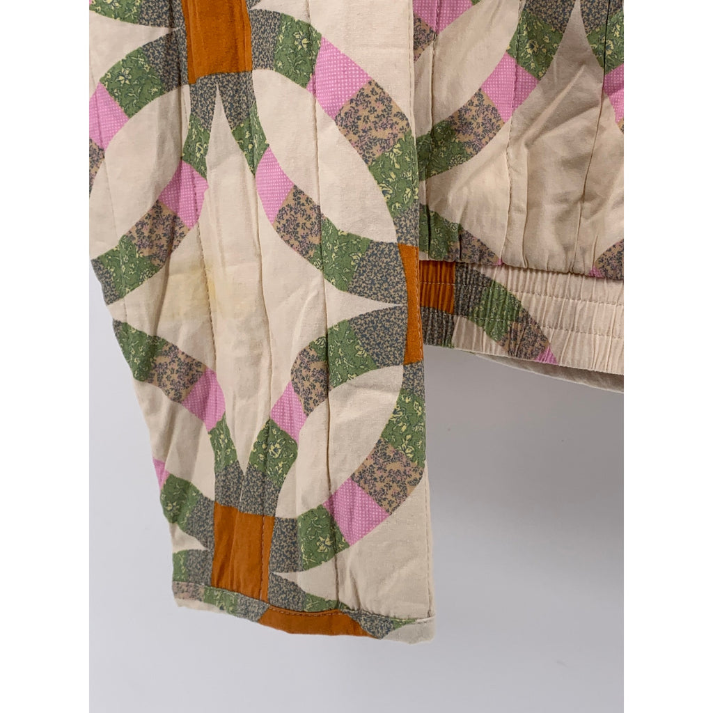 UNIVERSAL THREAD Women’s Off-White Flower Of Life Quilted Button-Up Jacket SZ S