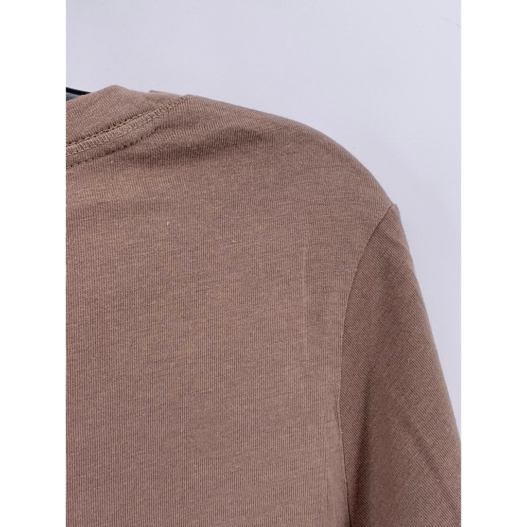 SONOMA GOODS FOR LIFE Women's Brown V-Neck Everyday Long Sleeve Tee SZ XL