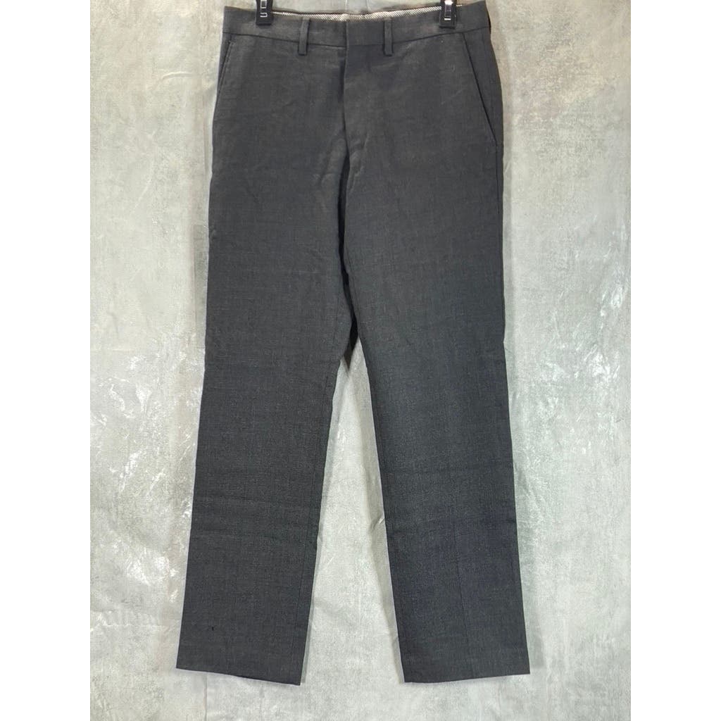 J.CREW Men's Charcoal Classic-Fit Flat Front Dress Pants SZ 30X32