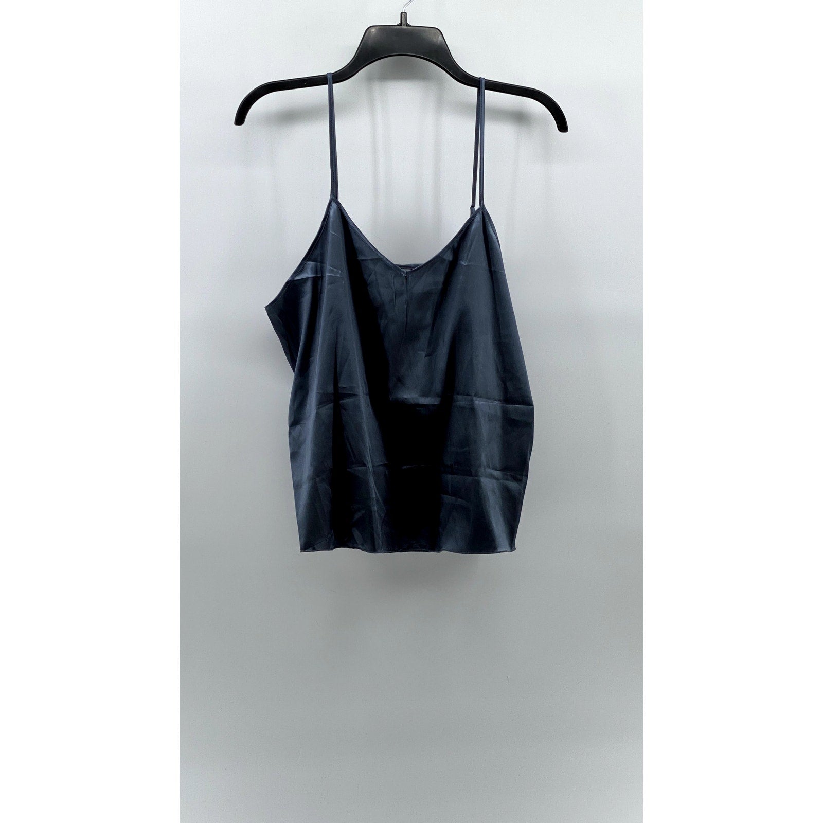 UNBRANDED Women's Blue V-Neck Spaghetti Strap Lightweight Pajama Top SZ M