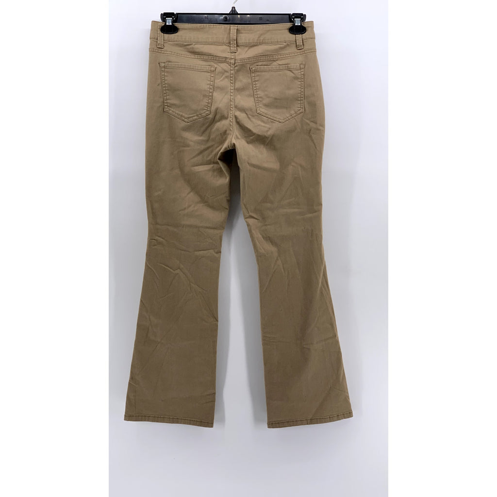 NO BOUNDARIES Women Juniors' Tan Mid-Rise Bootcut Jeans SZ 11