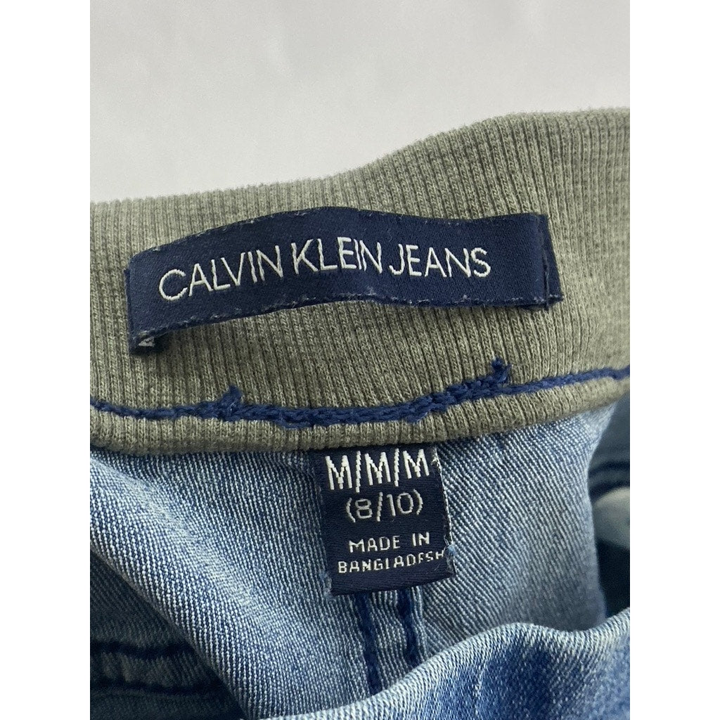 CALVIN KLEIN Girls' Medium Blue Wash Denim Pull-On Skinny Jeans SZ M(8/10)