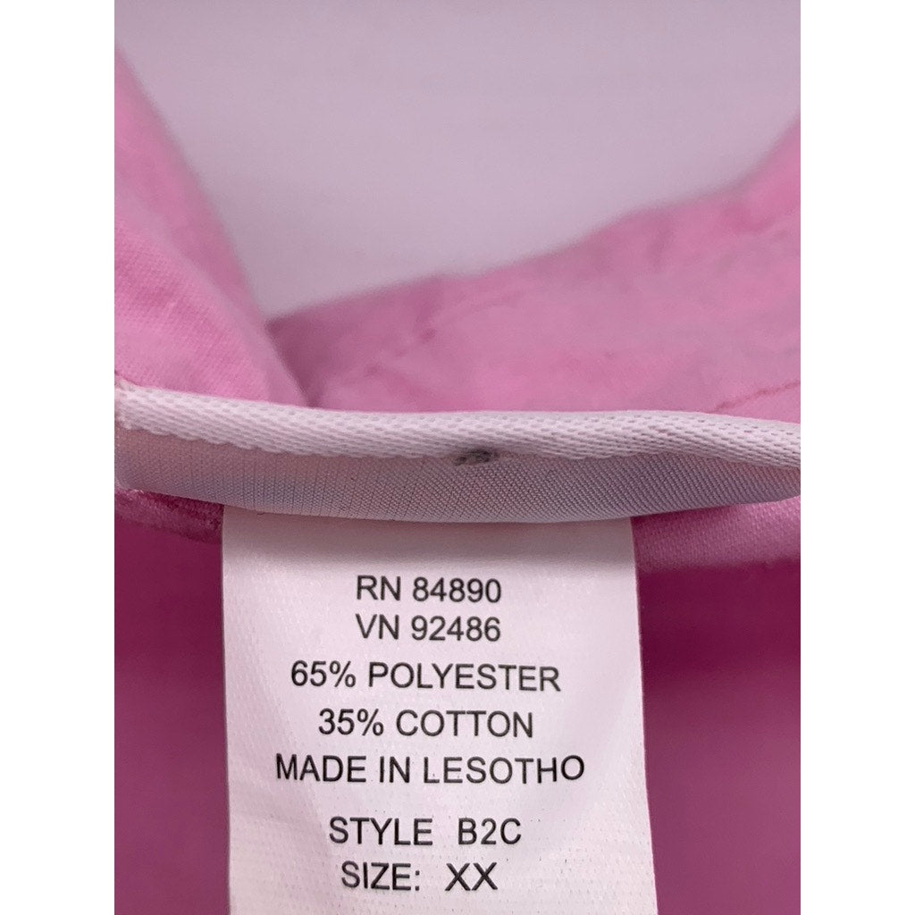 AMERICAN SWEETHEART Women's Vintage Bubblegum Pink Button-Up 3/4 Sleeve Top SZXL