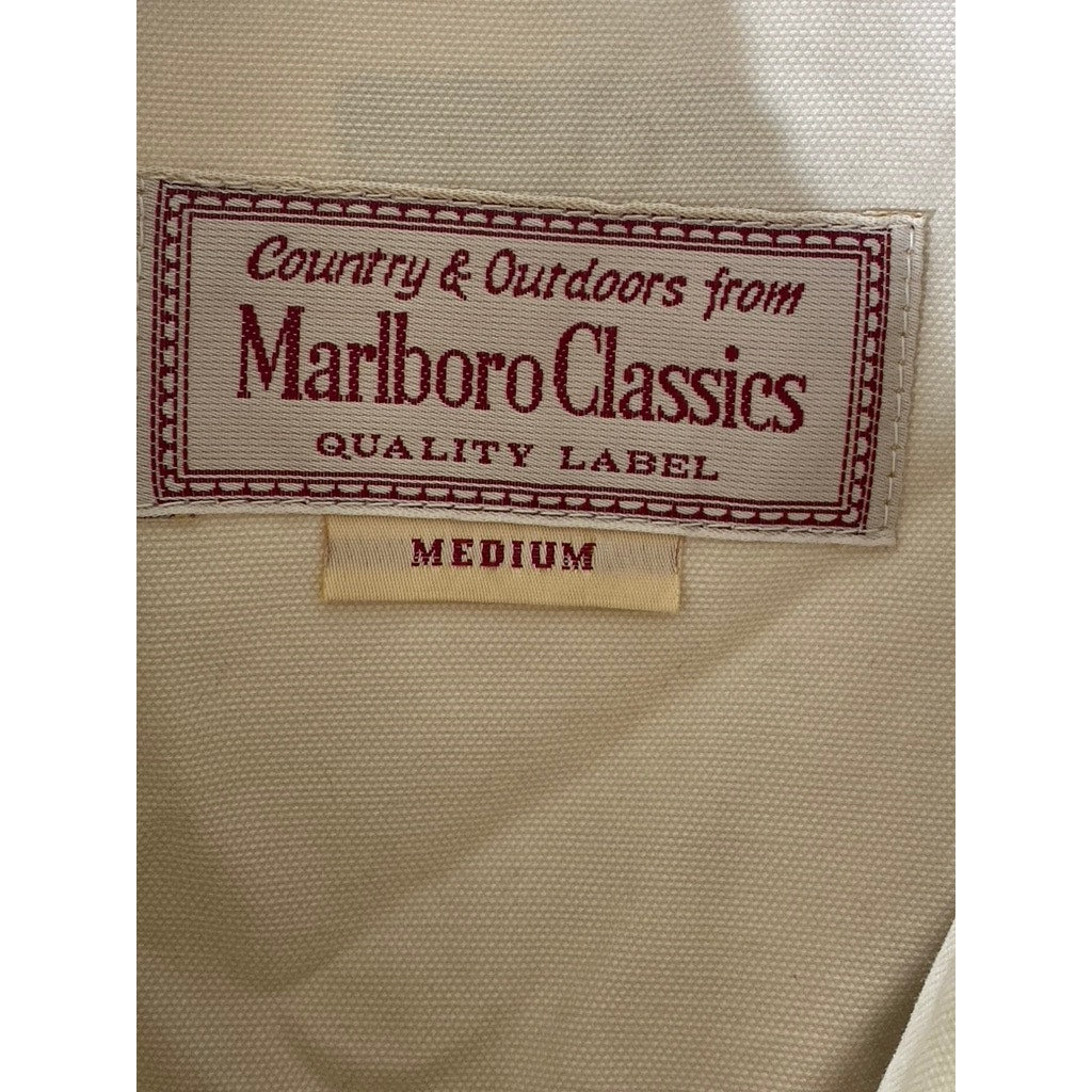 MARLBORO CLASSICS Men's Tan Four-Pocket Zip-Up Jacket SZ M