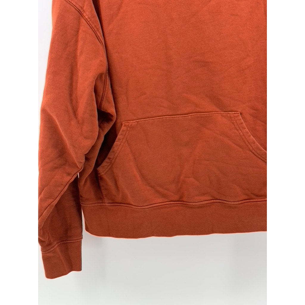WEWOREWHAT Women's Burnt Orange Cotton Hoodie SZ S