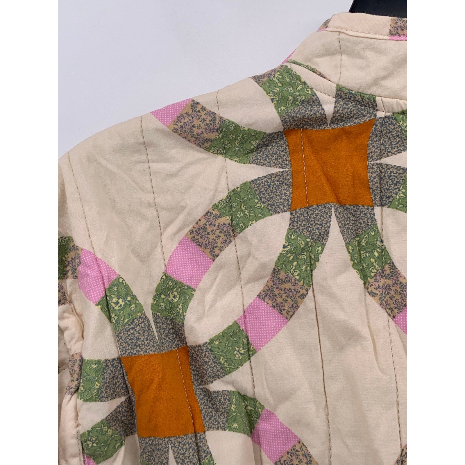 UNIVERSAL THREAD Women’s Off-White Flower Of Life Quilted Button-Up Jacket SZ S