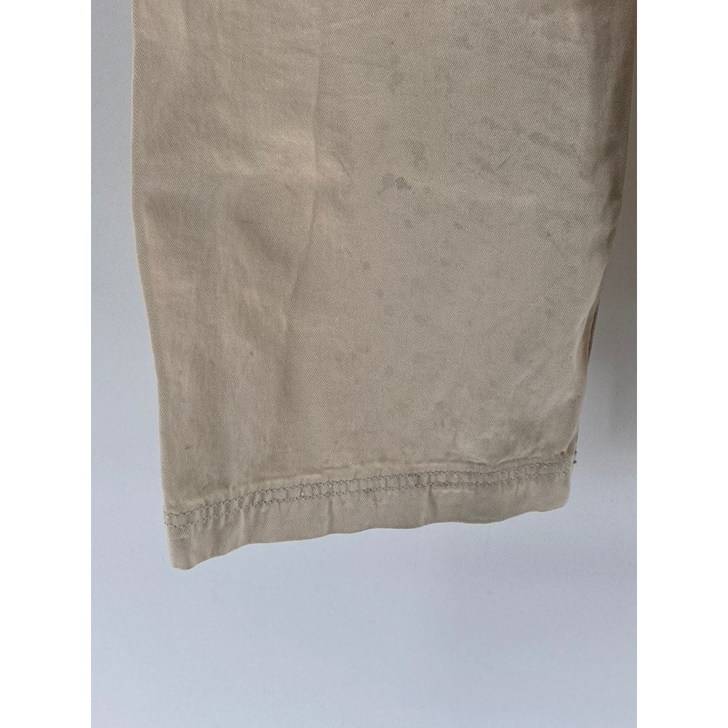 J. GALT Women's Beige Straight-Leg Casual Cargo Pants SZ S